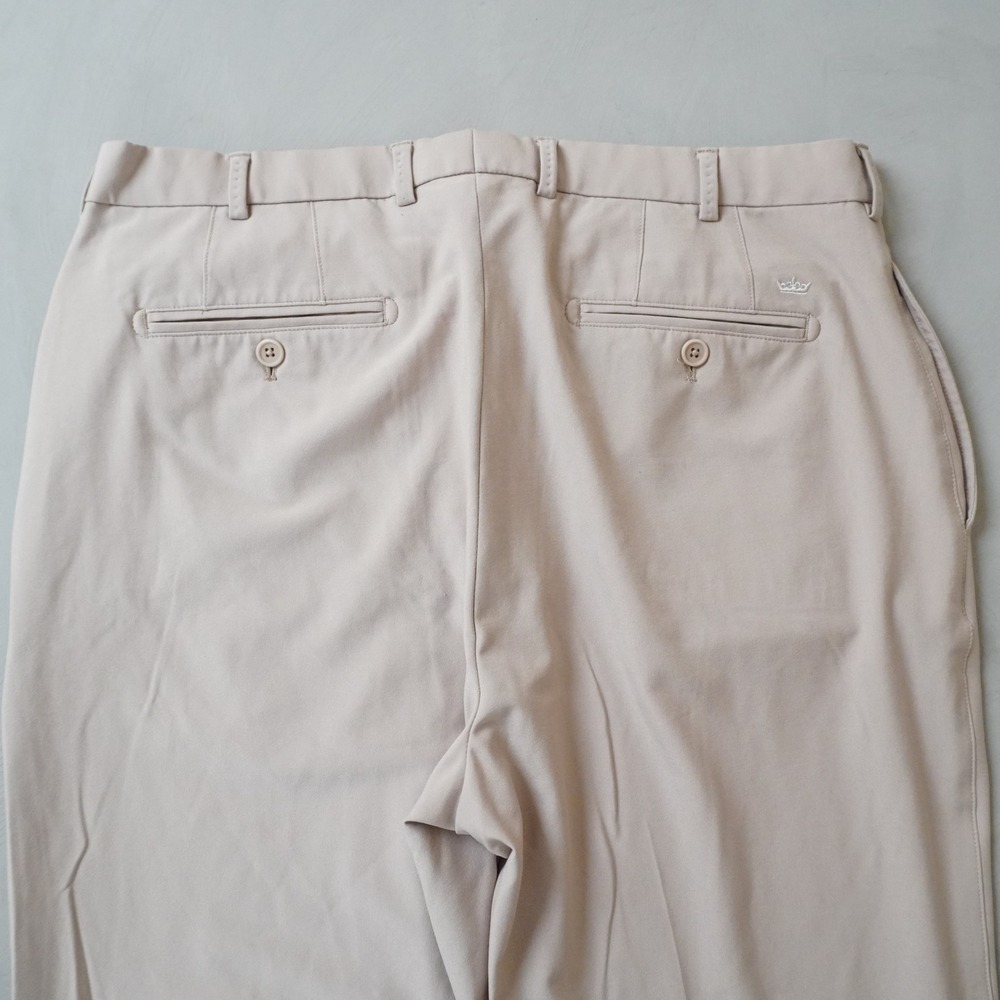 Peter Millar Wicking Pants 35x32 Mens Khaki Tan Golf Performance Trousers - Picture 4 of 7